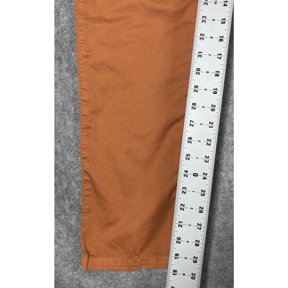 Flint And Tinder Pants Mens 34 Burnt Orange Chino Tapered USA - Picture 7 of 13